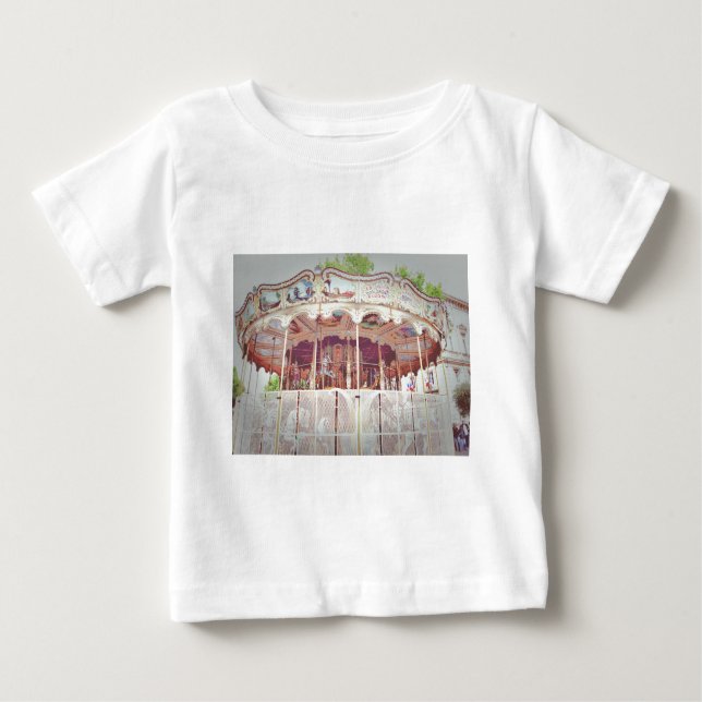 Camiseta Para Bebê Carrossel francês (Frente)