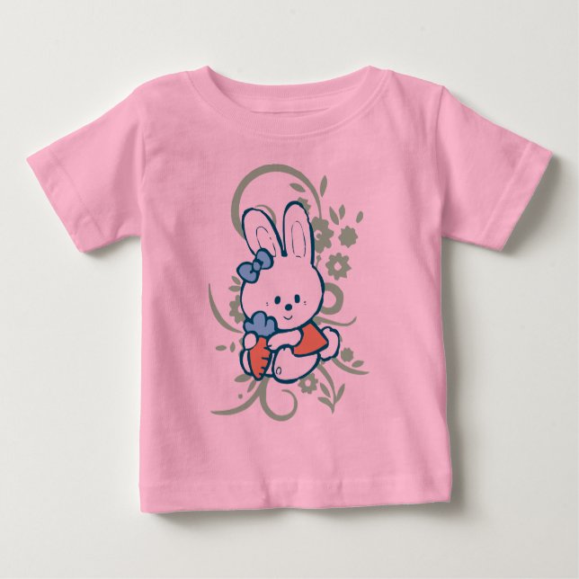 Camiseta Para Bebê Carrot Bunny Baby (Frente)