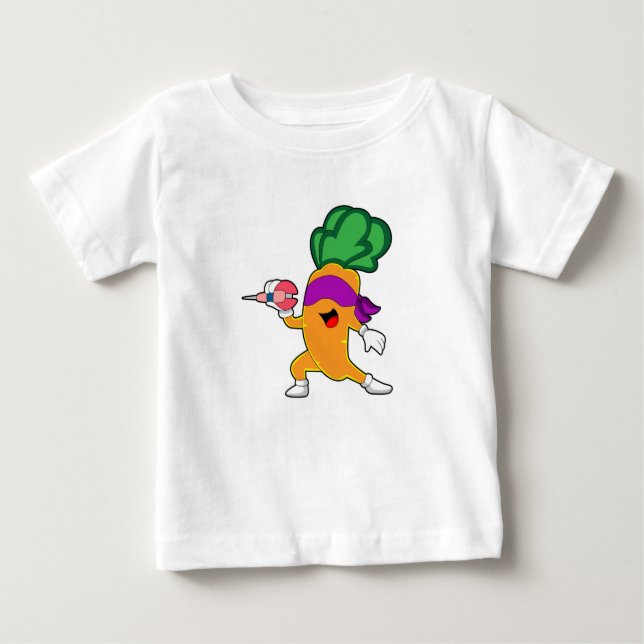 Camiseta Para Bebê Carrot Darts Dart (Frente)