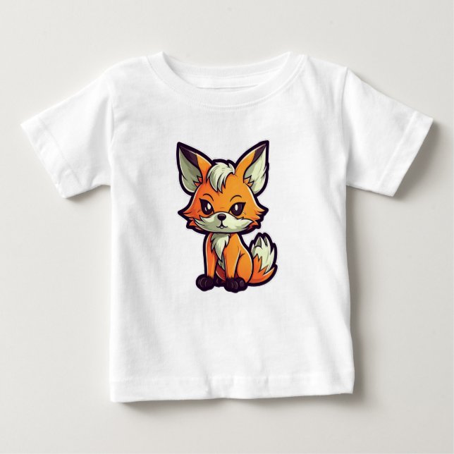 CAMISETA PARA BEBÊ CARTÃO FOX (Frente)