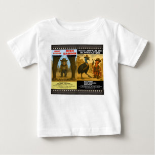 Camiseta Para Bebê Cartaz de Paródia de Filme Animal Ocidental
