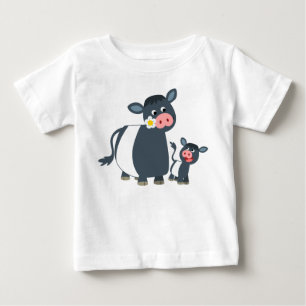 Camiseta Para Bebê Cartoon Abaixo Vaca Galloway E Camiseta Bebê