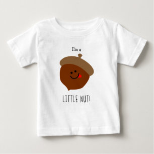 Camiseta Para Bebê Cartoon Acorn Cute Engraçado