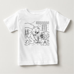 Camiseta Para Bebê Cartoon Bear Family e Rabit Mãe