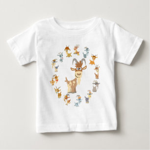 Camiseta Para Bebê Cartoon Bonito Capa Mandala Baby T Shirt