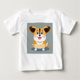 Camiseta Para Bebê Cartoon Bonito Cuppy com Expressão Adorável