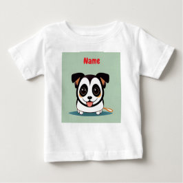 Camiseta Para Bebê Cartoon Bonito Cuppy com Expressão Adorável