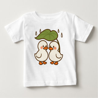 Camiseta Para Bebê Cartoon Bonito Ducklings Compartilhando Crianças F