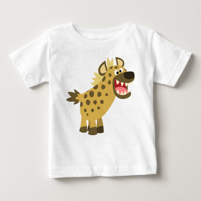 Camiseta Para Bebê Cartoon Bonito Hyena Baby T-Shirt (Frente)