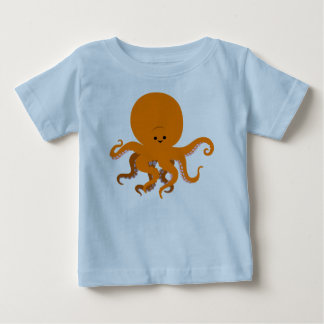 Camiseta Para Bebê Cartoon Bonito Octopus Baby T-Shirt