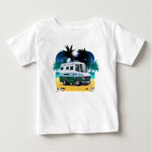 Camiseta Para Bebê Cartoon Camper