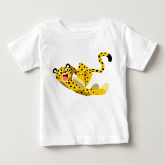 Camiseta Para Bebê Cartoon Cheetah Baby T-Shirt