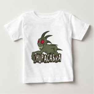 Camiseta Para Bebê Cartoon Chupacabra