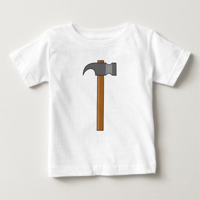 Camiseta Para Bebê Cartoon Claw Hammer (Frente)