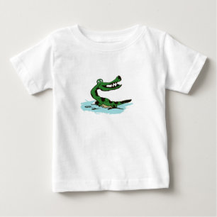 Camiseta Para Bebê Cartoon Crocodilo ADORÁVEL