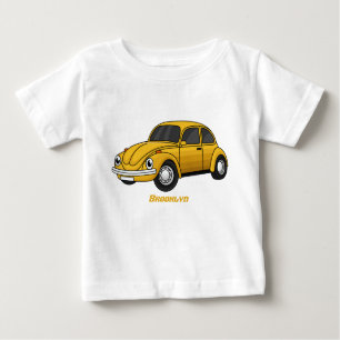 Camiseta Para Bebê Cartoon de carro clássico
