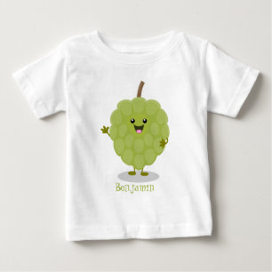 Camiseta Para Bebê Cartoon de maçã-pastelaria