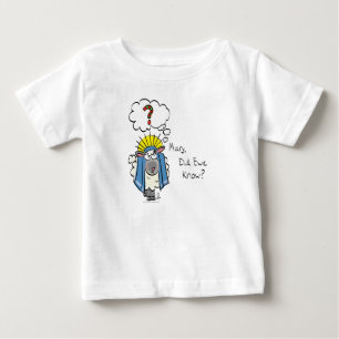 Camiseta Para Bebê Cartoon de Ovelha Engraçado de Natal Cristão