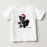 Cartoon de Skunk de Natal bonito