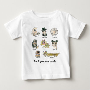 Camiseta Para Bebê Cartoon Engraçado Frank Você Muito