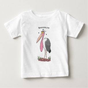 Camiseta Para Bebê Cartoon engraçado marabou