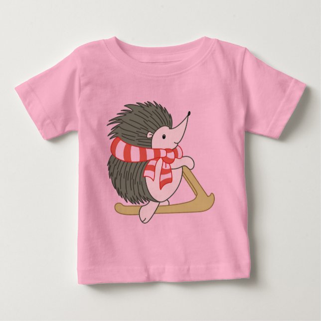 Camiseta Para Bebê Cartoon festivo (Frente)