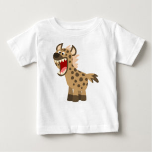 Camiseta Para Bebê Cartoon Fome Bonito Hyena Baby T-Shirt