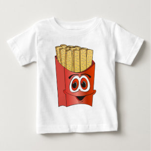 Camiseta Para Bebê Cartoon francês Fries