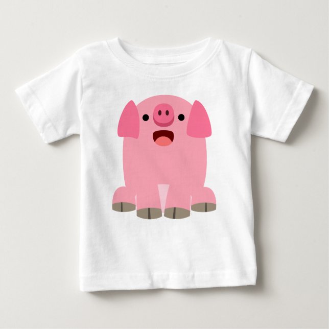 Camiseta Para Bebê Cartoon Gatinho (Frente)