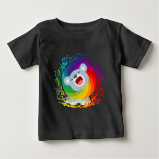 Camiseta Para Bebê Cartoon Gelado Branco Lion Bebê T-Shirt