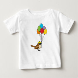 Camiseta Para Bebê Cartoon Gelado com Balões