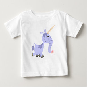 Camiseta Para Bebê Cartoon Incomum Bonito Unicorn Baby T Shirt