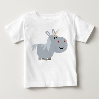 Camiseta Para Bebê Cartoon Incrutável Bonito Unicorn Baby T Shirt