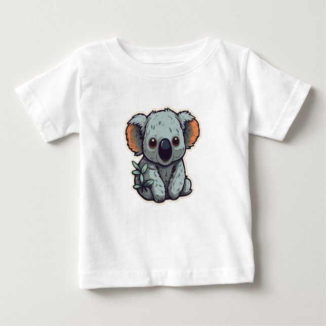 CAMISETA PARA BEBÊ CARTOON KOALA BEAR (Frente)