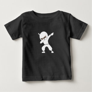 Camiseta Para Bebê Cartoon Little Ninja Warrior