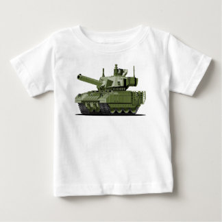 Camiseta Para Bebê Cartoon modern armored tank