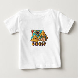 Camiseta Para Bebê Cartoon Pharaoh & Eye of Horus T-Shirt Design