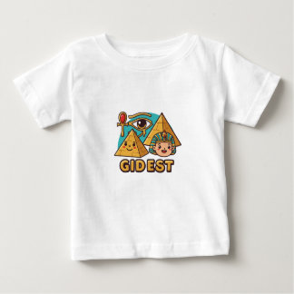 Camiseta Para Bebê Cartoon Pharaoh & Eye of Horus T-Shirt Design