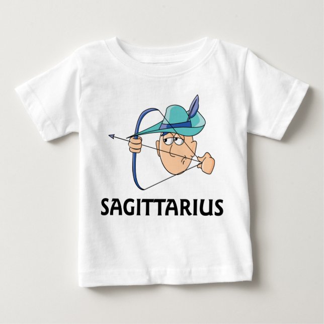Camiseta Para Bebê Cartoon Sagittarius Archer (Frente)