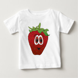 Camiseta Para Bebê Cartoon Strawberry II