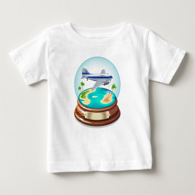 Camiseta Para Bebê Cartoon Summer Cristal Ball (Frente)