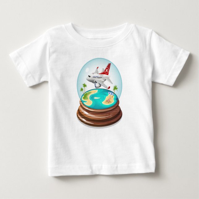 Camiseta Para Bebê Cartoon Summer Cristal Ball (Frente)