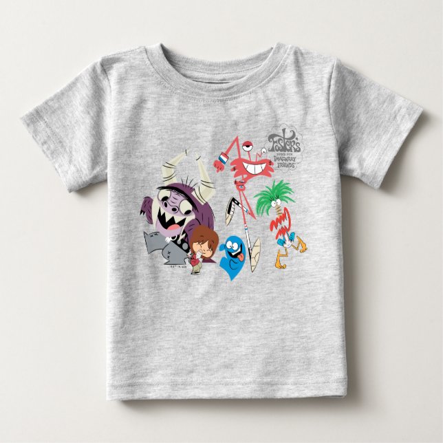 Camiseta Para Bebê Casa de Foster para Amigos Imaginários | Dança (Frente)
