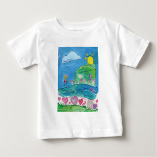 Camiseta Para Bebê Casa é onde está o coração - CriançasArt para COC