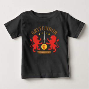 Camiseta Para Bebê Casa GRYFFINDOR™ Espada Gráfica do Leão Duplo