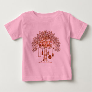 Camiseta Para Bebê Casa na árvore