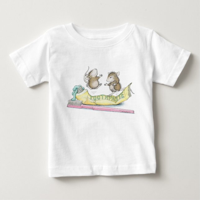 Camiseta Para Bebê Casa-Rato Designs® - roupa (Frente)