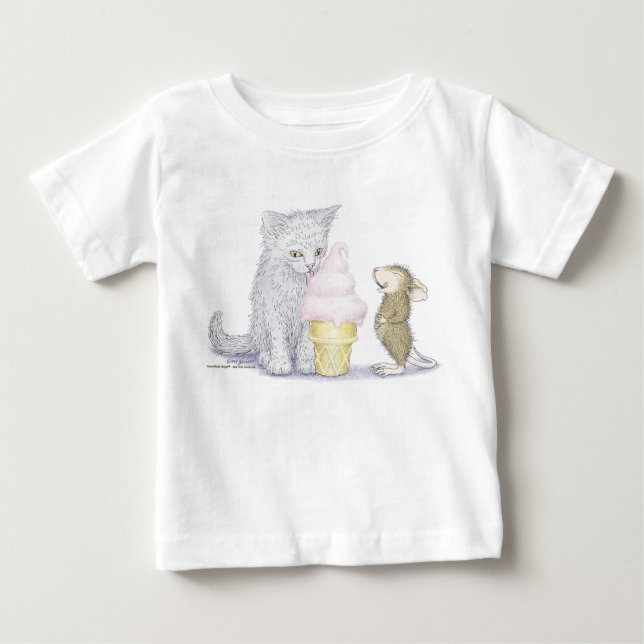 Camiseta Para Bebê Casa-Rato Designs® - roupa (Frente)