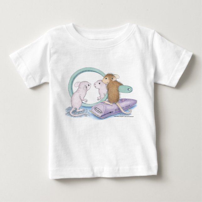 Camiseta Para Bebê Casa-Rato Designs® - roupa (Frente)