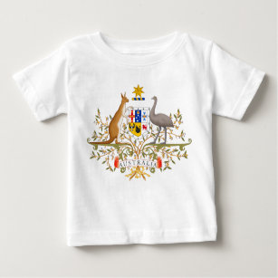 Camiseta Para Bebê Casaco de Armas da Austrália